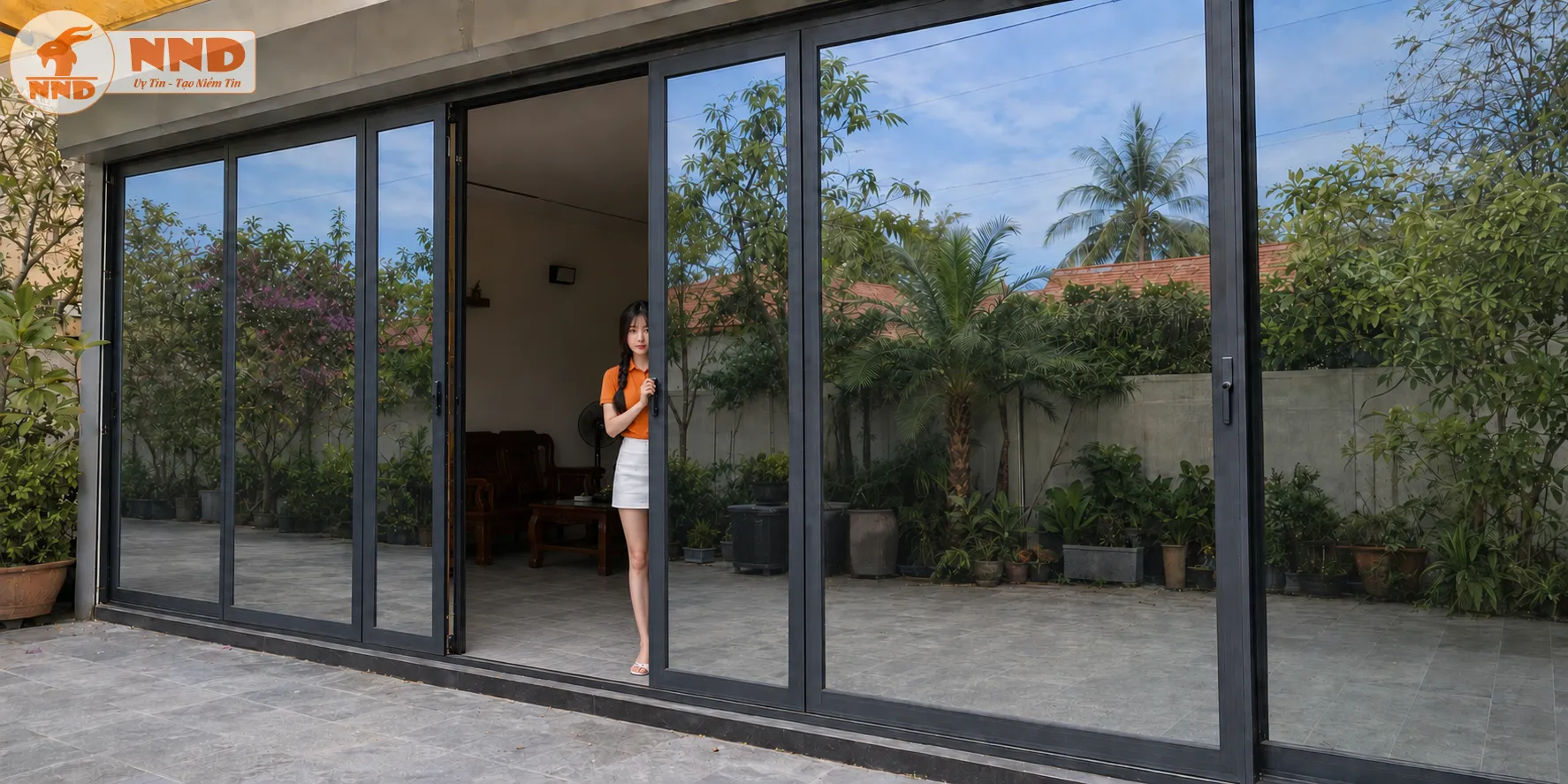 Giấy dán kính 1 chiều ngoài nhìn vào như soi gương
