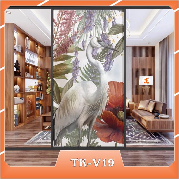 Ảnh demo 3D của mã tranh dán kính TK-V19