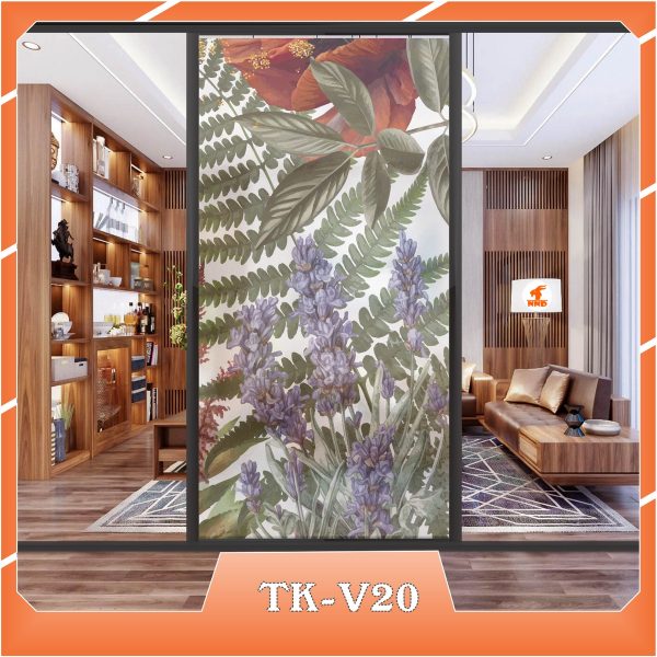 Ảnh demo 3D của mã tranh dán kính TK-V20