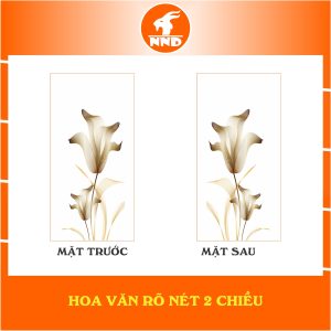 Mô tả hoa văn 2 mặt của bức tranh dán kính 3D mã TK-V21