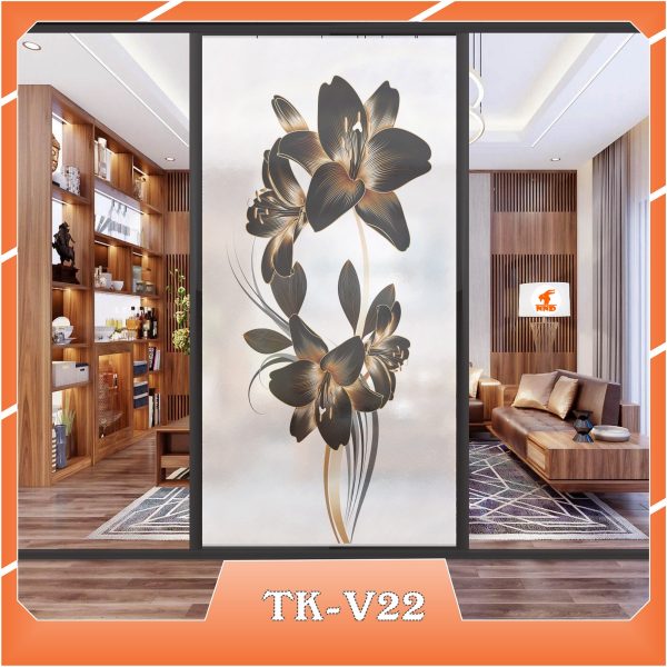 Ảnh demo 3D của mã tranh dán kính TK-V22