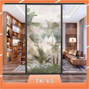 Ảnh demo 3D của mã tranh dán kính TK-V3