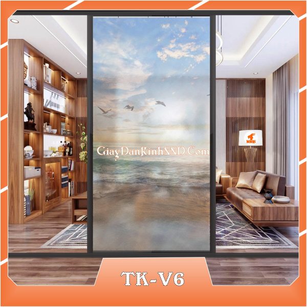 Ảnh demo 3D của mã tranh dán kính TK-V6