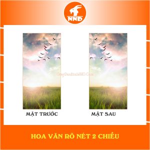 Mô tả hoa văn 2 mặt của bức tranh dán kính 3D mã TK-V7