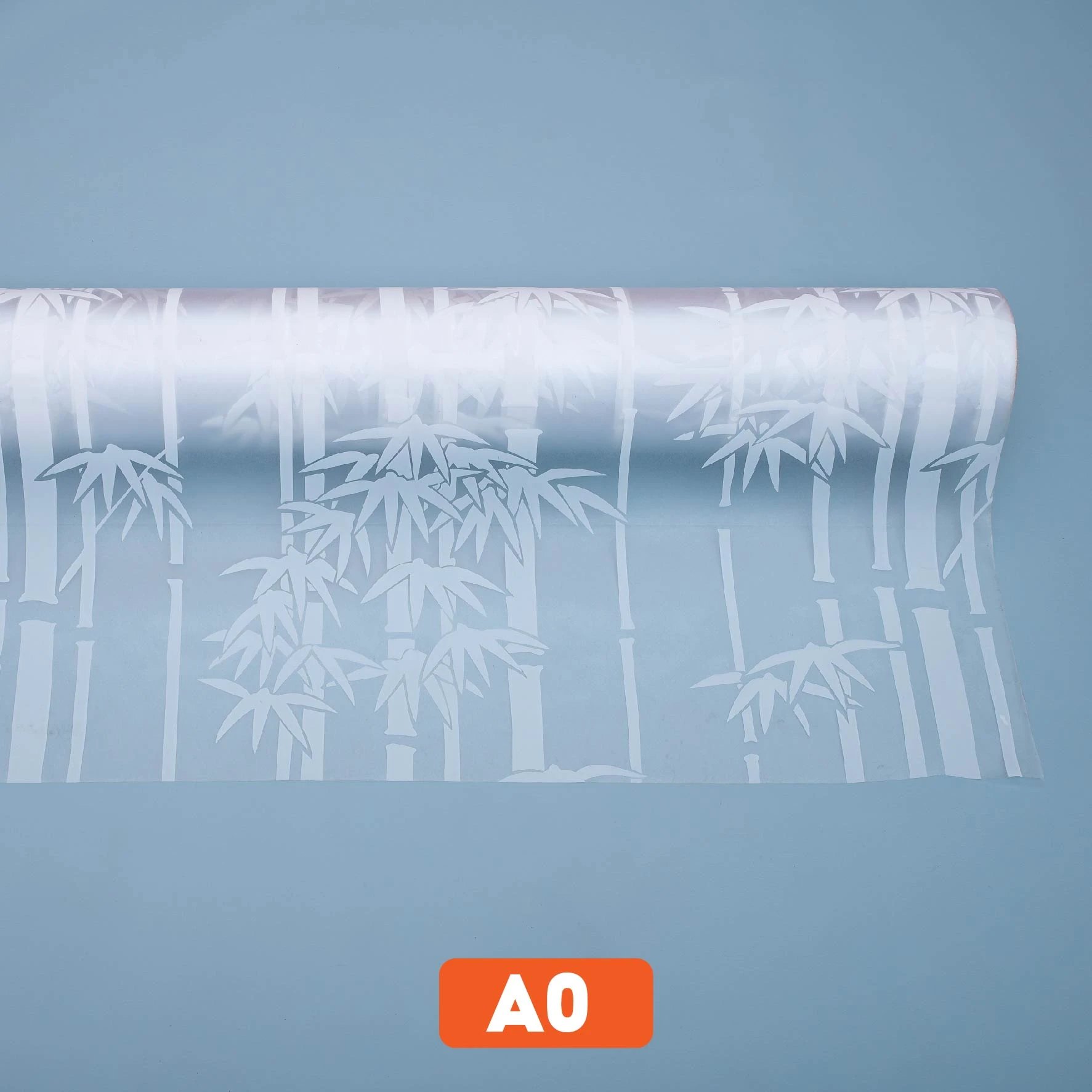 Giấy decal dán kính hình cây trúc trắng mã A0