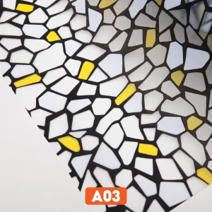 Giấy dán kính hoạ tiết giả sỏi mã A03