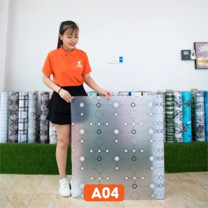 Giấy dán kính trang trí hình học mã A04