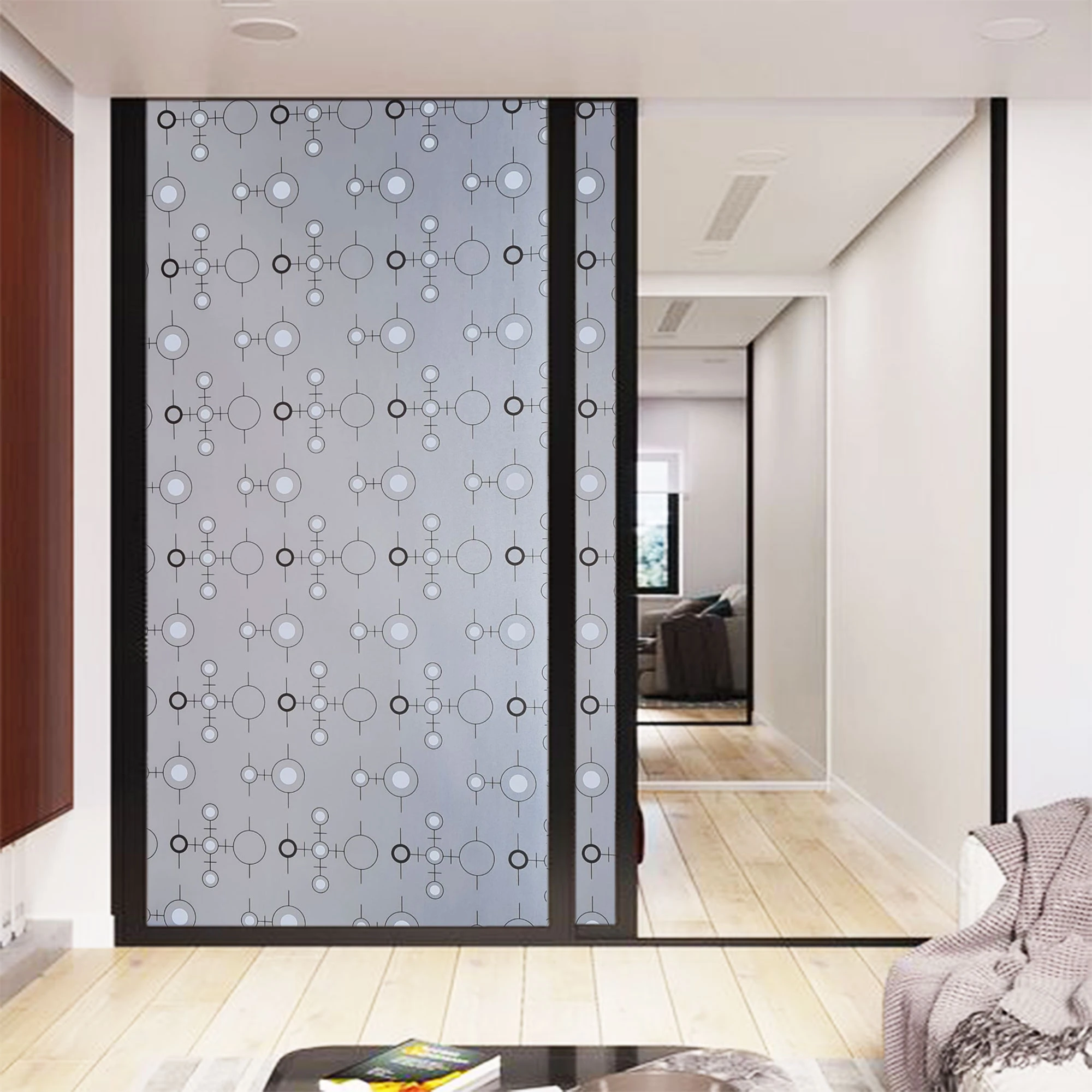 Giấy dán kính trang trí hình học mã A04