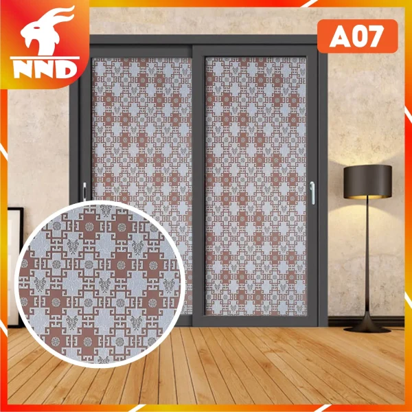 Giấy dán kính họa tiết Á Đông mã A07