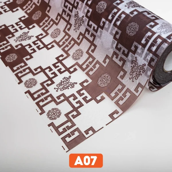 Giấy dán kính hình chữ thọ đen mã A07