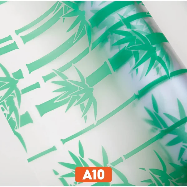 Giấy dán kính cây trúc non mã A10