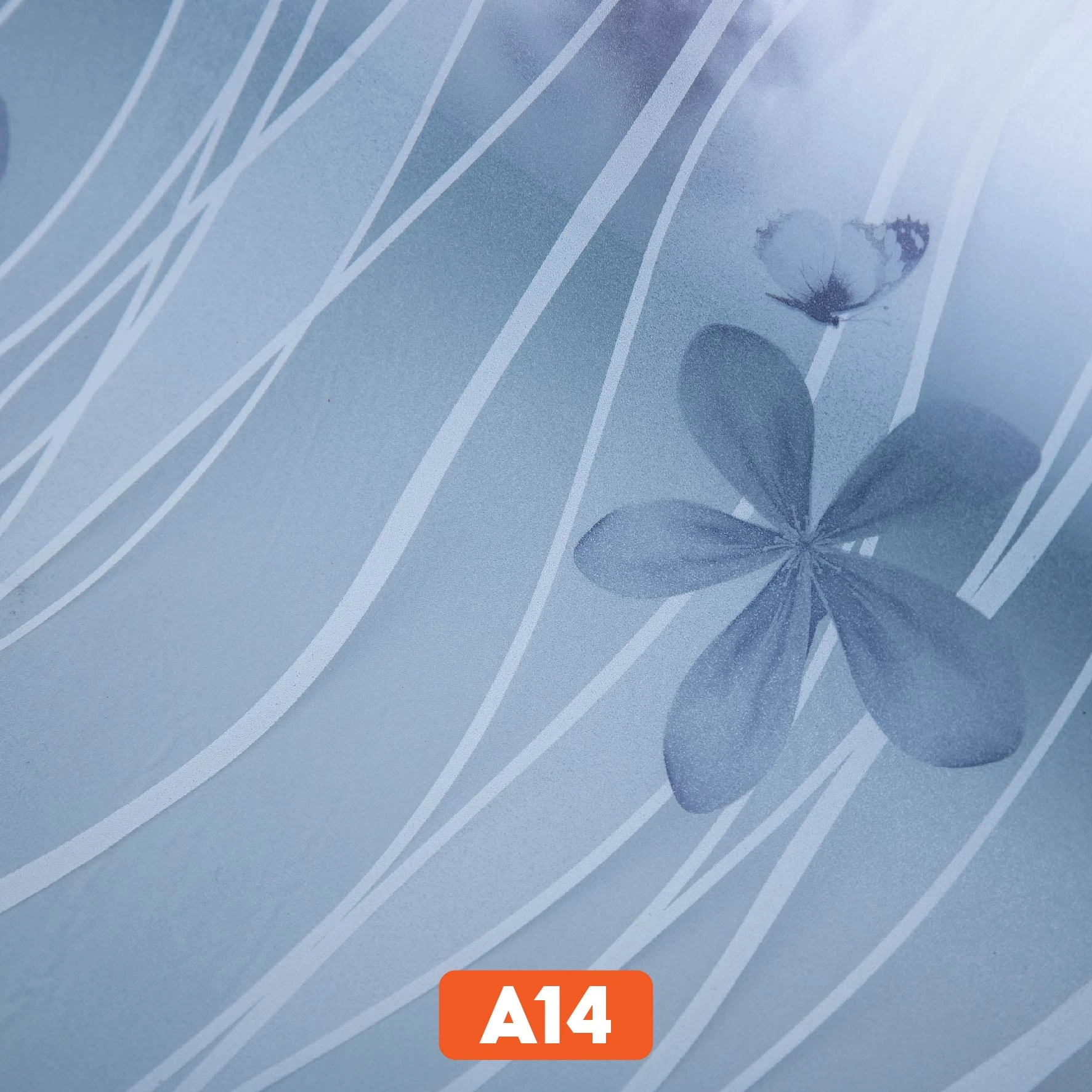 Giấy dán kính họa tiết hoa dây nghệ thuật mã A14