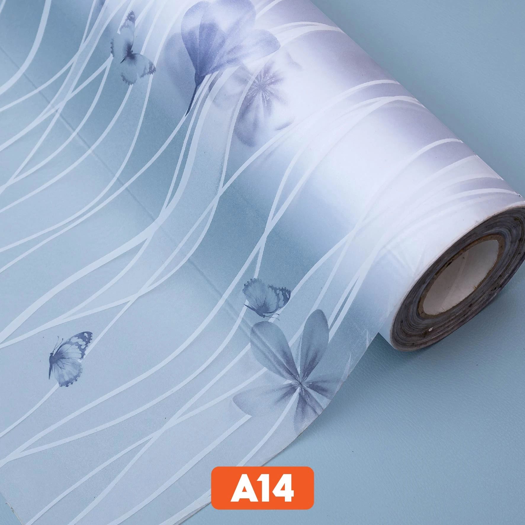 Giấy dán kính họa tiết hoa dây nghệ thuật mã A14