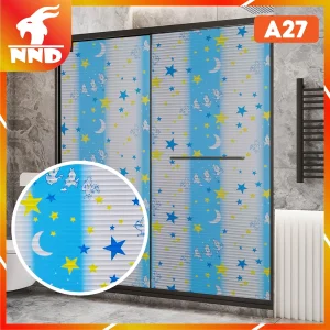 Giấy dán kính trang trí ngôi sao ngộ nghĩnh mã A27