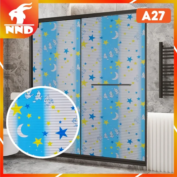 Giấy dán kính trang trí ngôi sao ngộ nghĩnh mã A27
