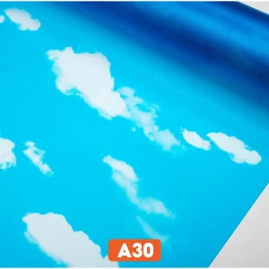 Giấy dán kính trang trí họa tiết bầu trời xanh mã A30