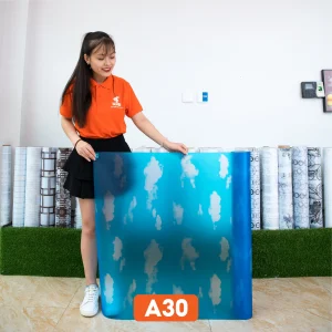 Giấy dán kính trang trí họa tiết bầu trời xanh mã A30