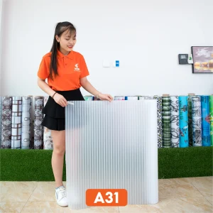Giấy dán kính trang trí kẻ rèm trắng mã A31