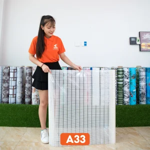 họa tiết kẻ sọc ngang dọc mã A33.