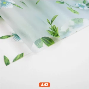Giấy dán kính hoa văn hoà nhài mã A42