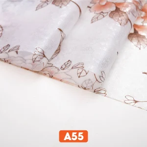 Giấy dán kính 3D hình hoa dây mã A55