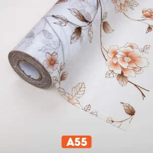 Giấy dán kính 3D hình hoa dây mã A55