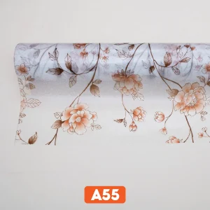 Giấy dán kính 3D hình hoa dây mã A55