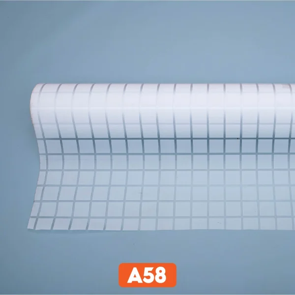 Mẫu dán kính kẻ ô trắng nhỏ mã A58