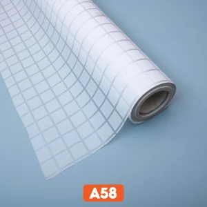 Mẫu dán kính kẻ ô trắng nhỏ mã A58