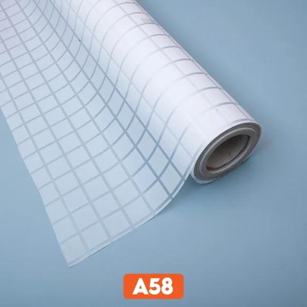 Mẫu dán kính kẻ ô trắng nhỏ mã A58