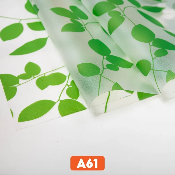Giấy dán kính hình lá cây mã A61