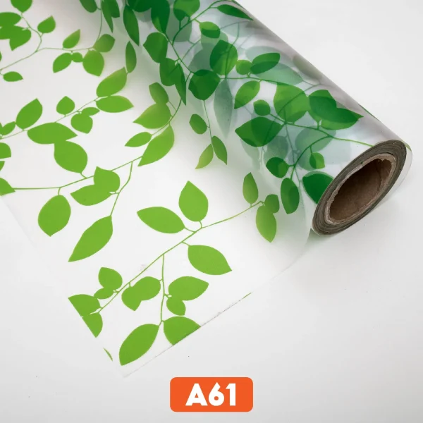Giấy dán kính hình lá cây mã A61