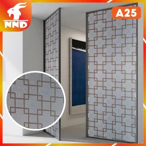 Đây là hình ảnh sản phẩm giấy dán kính trang trí A25, những hình ô vuông màu nâu nhạt xếp liên kết đan xen nhau rất hợp lý và logic, mang lại cho người nhìn vào nó có cảm giác thoải mái tự nhiên nhất.