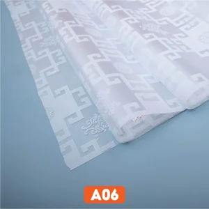 Giấy dán kính hoa văn cổ điển Á Đông mã A06