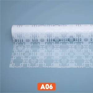 Giấy dán kính hoa văn cổ điển Á Đông mã A06