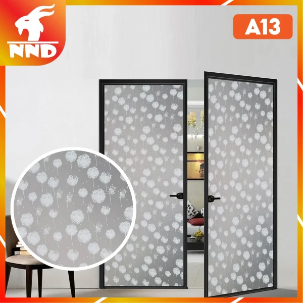 Giấy dán kính hình hoa bồ công anh mã A13