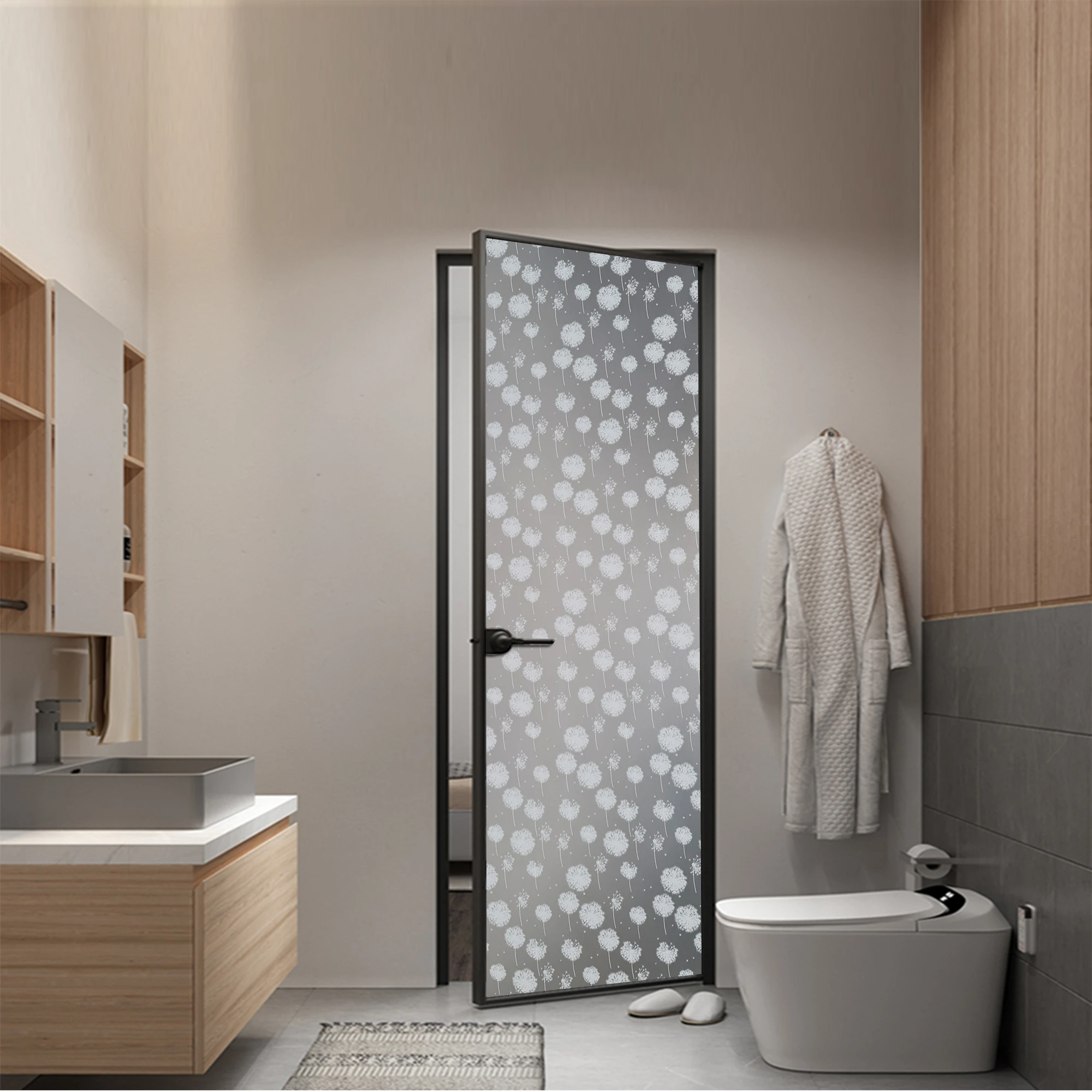 Giấy dán kính hình hoa bồ công anh mã A13