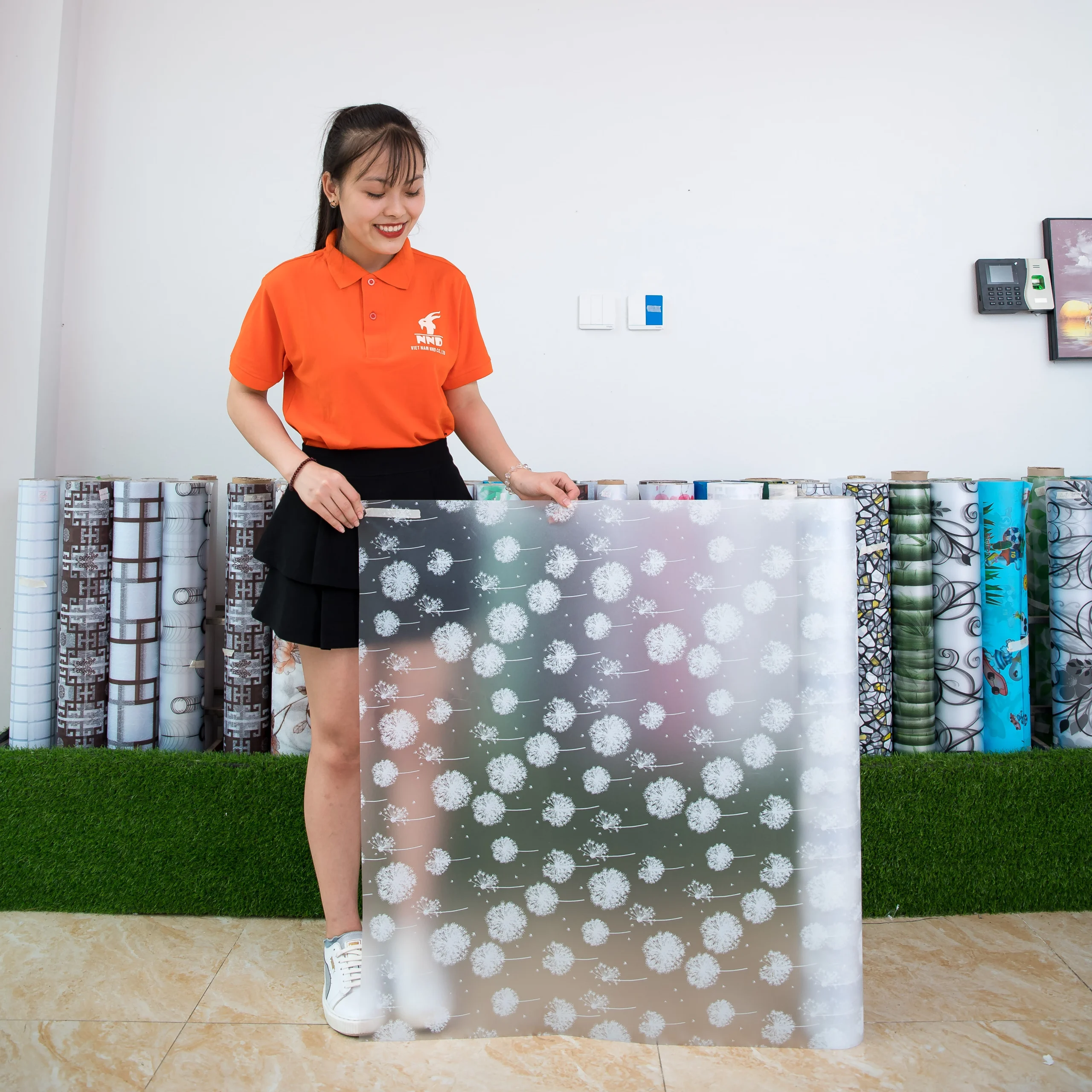 Giấy dán kính hình hoa bồ công anh mã A13