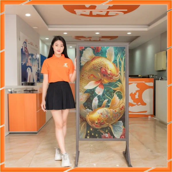 Ảnh demo 3D của mã tranh dán kính TK-V11
