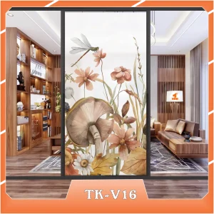 Ảnh demo 3D của mã tranh dán kính TK-V16