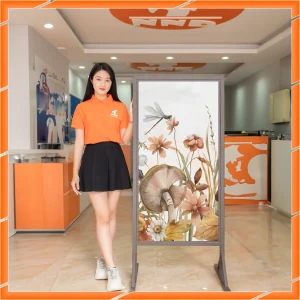 Ảnh demo 3D của mã tranh dán kính TK-V16