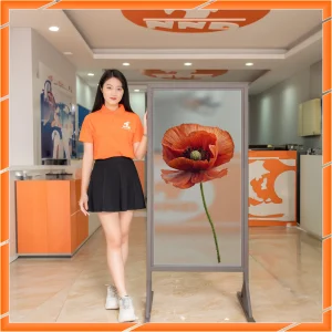 Ảnh demo 3D của mã tranh dán kính TK-V17