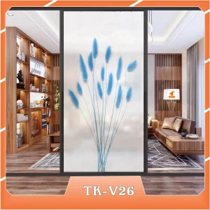Ảnh demo 3D của mã tranh dán kính TK-V26
