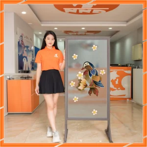 Ảnh demo 3D của mã tranh dán kính TK-V27