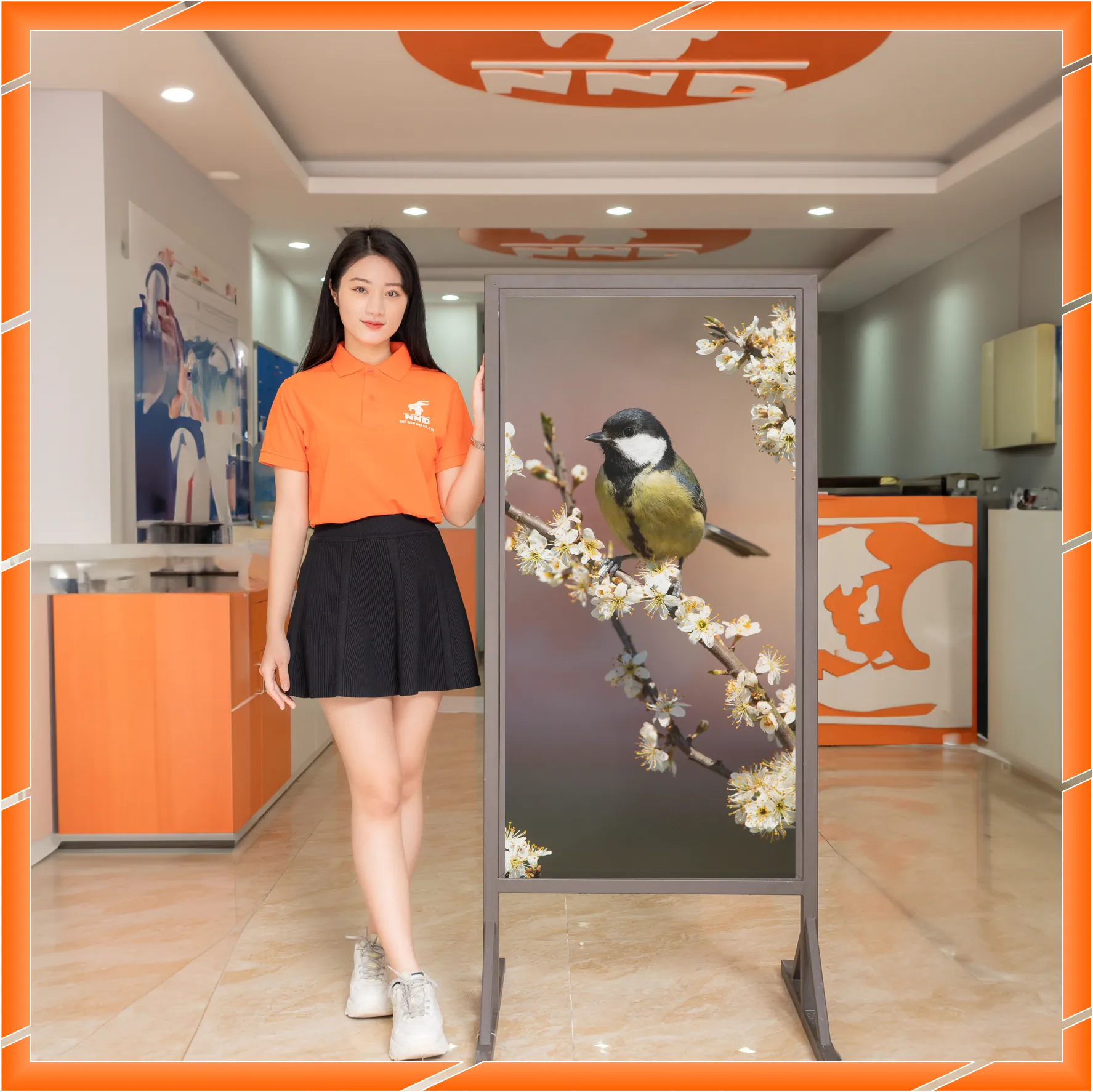 Ảnh demo 3D của mã tranh dán kính TK-V30