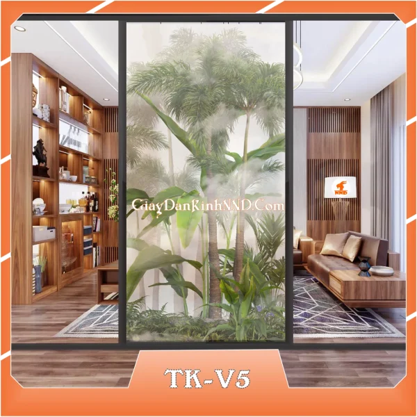 Ảnh demo 3D của mã tranh dán kính TK-V5