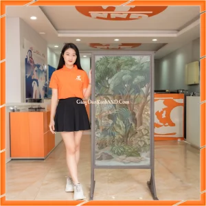 Ảnh demo 3D của mã tranh dán kính TK-V8