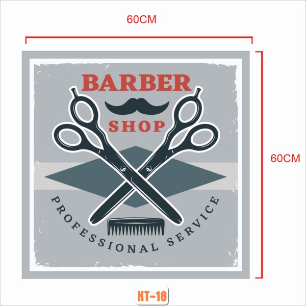 Deccal Sticker Barber Shop mã KT-18