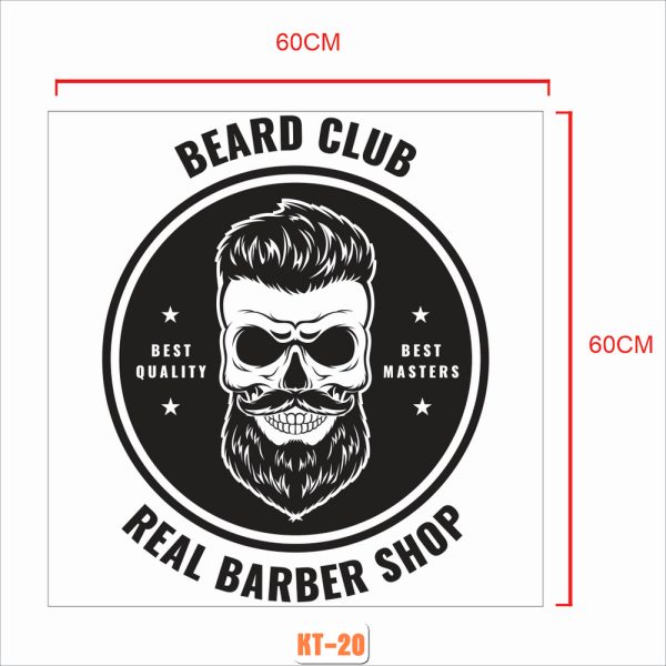 Deccal Sticker Barber Shop mã KT-20