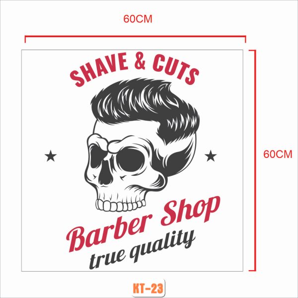 Deccal Sticker Barber Shop mã KT-23